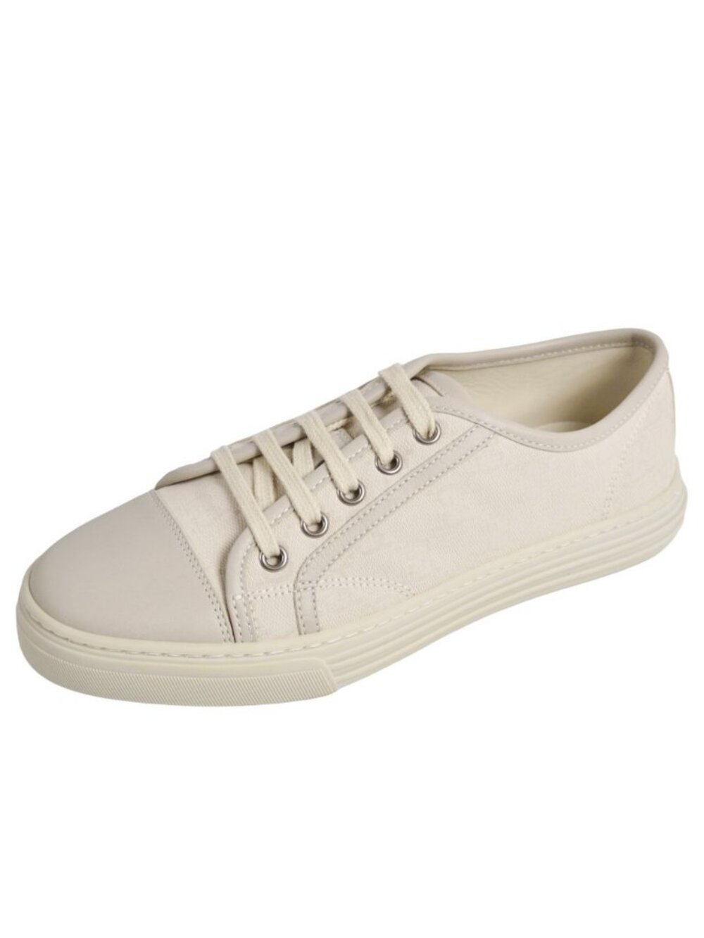 Gucci Sneakers GG Pattern Low Cut Canvas Leather